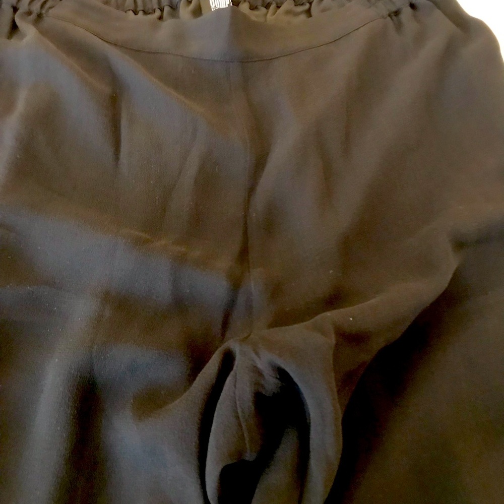 GUMPS SAN FRANCISCO silk flowy evening pants